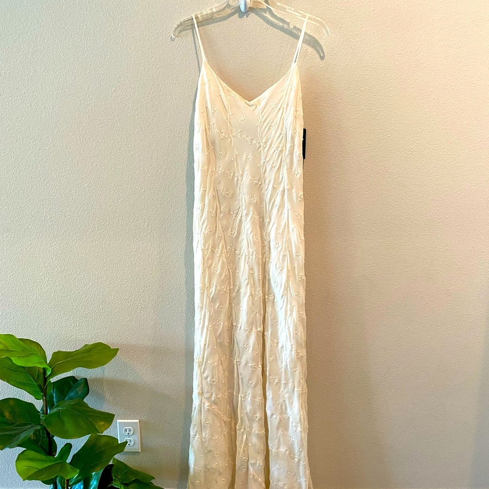 NWT Ralph Lauren embroidered silk dress